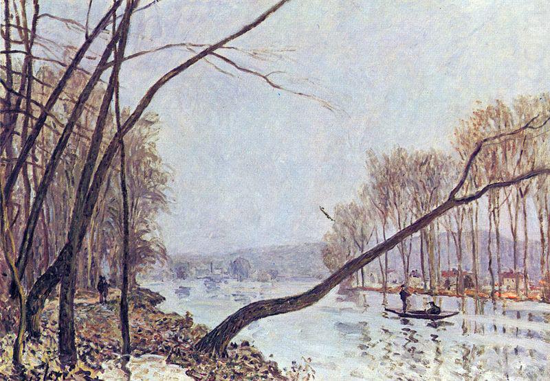 Alfred Sisley Ufer der Seine im Herbst china oil painting image